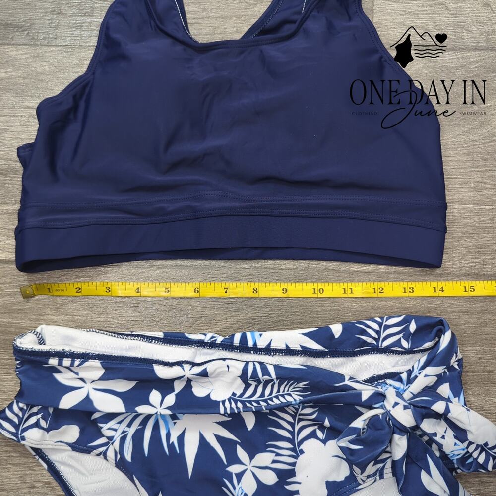 Aimage Crop Bikini Swimsuit Size L - Picture 5 of 7